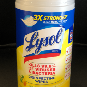 LYSOL Disinfecting Wipes 80 Wipe Canister Lemon Lime Blossom Scent