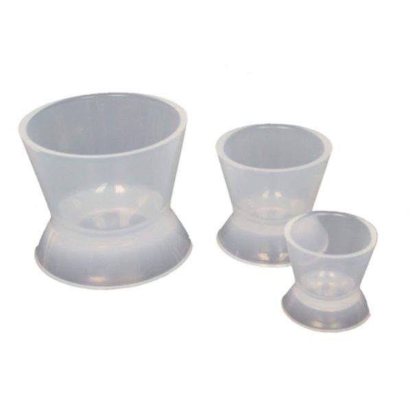 Flexible silicone dish.
