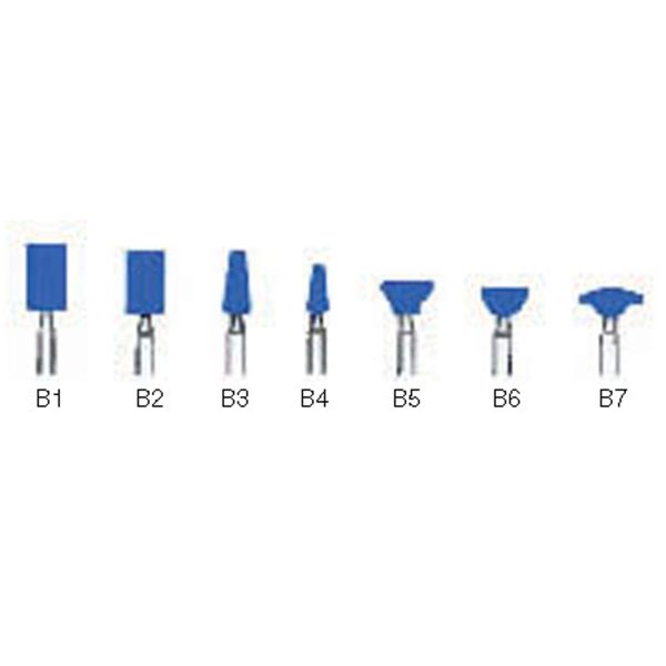 Mounted stone for chrome cobalt - Blue mounted stone