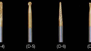 Burs Titanium Nitride Coating - Extra Fine Cut