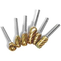 Burs Titanium Nitride Coating - Regular Cut